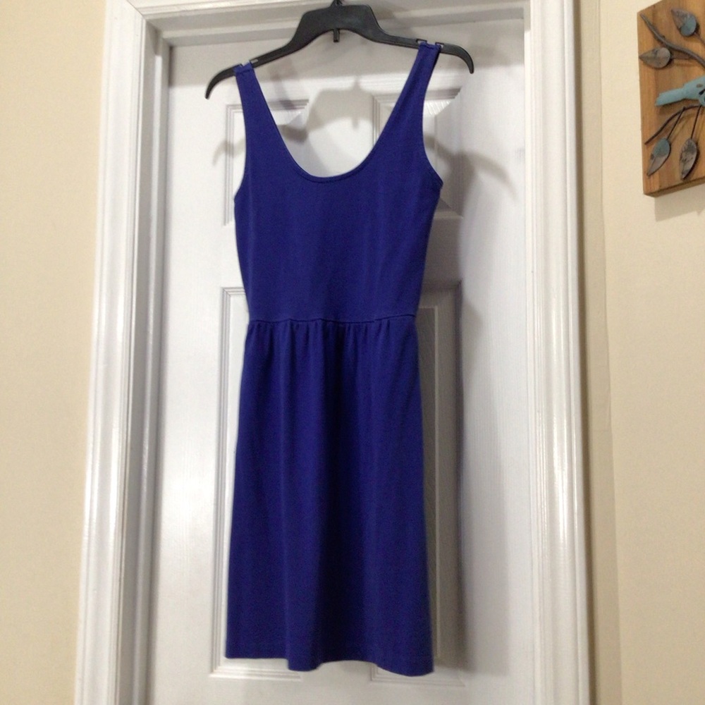 J. Crew Cobalt Scoop-Neck A-Line Dress